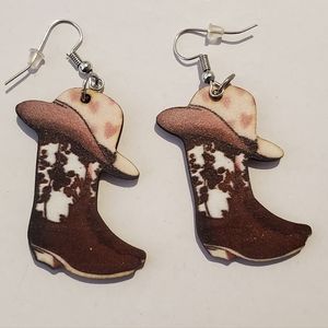 Cowgirl Boot Earrings